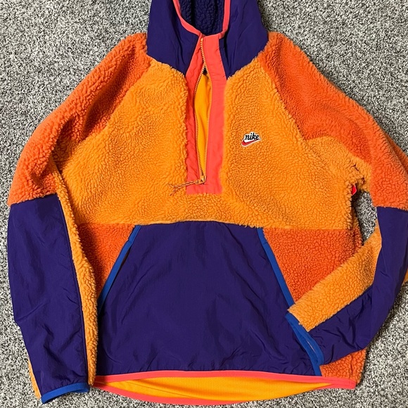 Sherpa Hoodie Purple And Orange Nike Hoodie Nike Shirts Mens Nike
